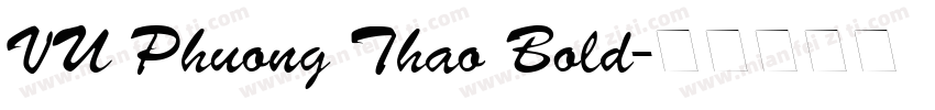 VU Phuong Thao Bold字体转换
